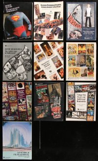 8d087 LOT OF 10 CAMDEN HOUSE MOVIE POSTERS AND MEMORABILIA AUCTION CATALOGS 1980s-1990s cool!