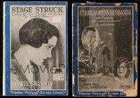 8d508 LOT OF 2 MOVIE EDITION SOFTCOVER BOOKS 1920s Stage Struck, Other Women's Husbands!