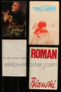 8d071 LOT OF 4 HARDCOVER MOVIE DIRECTOR BIOGRAPHY BOOKS 1970s-1980s David Lean, Fellini & more!
