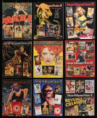 8d088 LOT OF 9 VINTAGE HOLLYWOOD POSTERS AUCTION CATALOGS 1990s-2000s filled with color images!