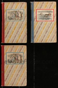 8d506 LOT OF 3 HARDCOVER LEWIS CARROLL BOOKS 1946 Alice's Adventure in Wonderland!