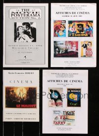 8d098 LOT OF 4 NON-U.S. MOVIE POSTER AUCTION CATALOGS 1992-1999 with many images of rare items!