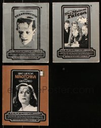 8d076 LOT OF 3 FILM CLASSICS LIBRARY SOFTCOVER BOOKS 1970s Frankenstein, Maltese Falcon, Ninotchka