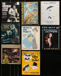 8d057 LOT OF 8 SOFTCOVER BOOKS 1970s-1980s a variety of different movie related material!