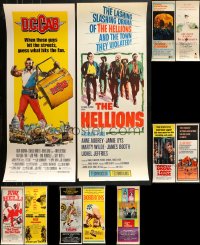8d574 LOT OF 13 UNFOLDED AND FORMERLY FOLDED INSERTS 1950s-1980s from a variety of movies!