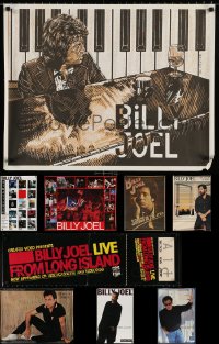 8d257 LOT OF 8 MOSTLY UNFOLDED BILLY JOEL POSTERS 1980s-2000s great images of the singer!