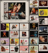 8d590 LOT OF 26 FORMERLY FOLDED HALF-SHEETS 1970s-1980s great images from a variety of movies!