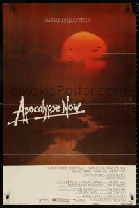 8f057 APOCALYPSE NOW advance 1sh 1979 Francis Ford Coppola, classic Bob Peak artwork!