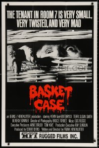 8f081 BASKET CASE 1sh 1982 he is very small, very twisted & VERY mad, Safir Films Ltd. release!