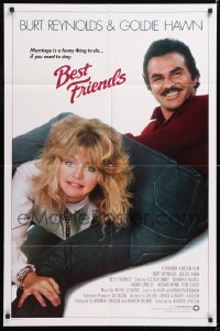 8f091 BEST FRIENDS int'l 1sh 1982 wacky different image of Goldie Hawn & Burt Reynolds!