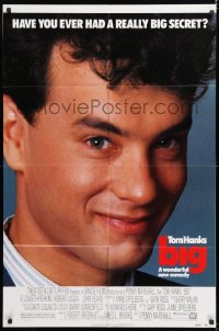 8f101 BIG 1sh 1988 great close-up of Tom Hanks who has a really big secret!