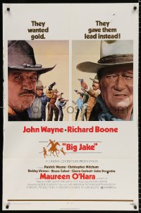 8f104 BIG JAKE 1sh 1971 Richard Boone wanted gold but John Wayne gave him lead instead!