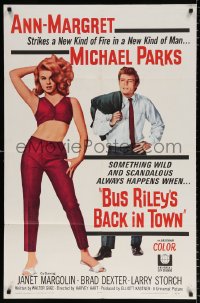 8f155 BUS RILEY'S BACK IN TOWN 1sh 1965 wild & scandalous things happen when Ann-Margret's around!