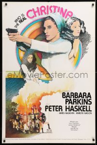 8f208 CHRISTINA Canadian 1sh 1974 sexy Barbara Parkins pays $25,000 to a man for marriage!