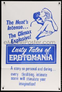 8f614 LUSTY TALES OF EROTOMANIA Canadian 1sh 1974 every throbbing scene will stimulate your imagination!