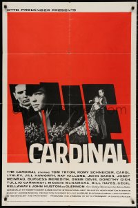 8f170 CARDINAL 1sh 1964 Otto Preminger, Romy Schneider, Tom Tryon, Saul Bass title art!