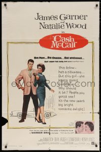 8f184 CASH MCCALL 1sh 1960 zillionaire James Garner, Natalie Wood, big bright romantic delight!