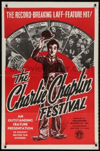 8f200 CHARLIE CHAPLIN FESTIVAL 1sh R1960s comedy shorts, everybody thought he was a tramp!