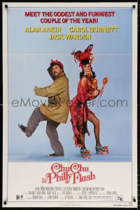8f210 CHU CHU & THE PHILLY FLASH 1sh 1981 wacky Alan Arkin with Carol Burnett as Carmen Miranda!