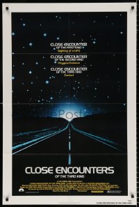 8f219 CLOSE ENCOUNTERS OF THE THIRD KIND 1sh 1977 Steven Spielberg sci-fi classic, Dreyfuss!