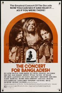 8f231 CONCERT FOR BANGLADESH style B 1sh 1972 rock & roll benefit show, Bob Dylan, George Harrison!