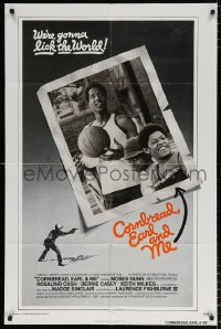 8f239 CORNBREAD, EARL & ME 1sh 1975 cool basketball image, young Laurence Fishburne's first role!