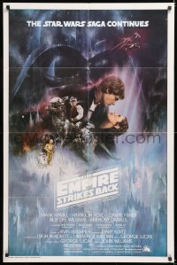 8f346 EMPIRE STRIKES BACK int'l 1sh 1980 classic Gone With The Wind style art by Roger Kastel!