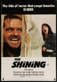 8f816 SHINING English 1sh 1980 King & Stanley Kubrick horror masterpiece, crazy Jack Nicholson!