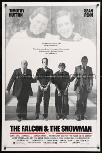 8f371 FALCON & THE SNOWMAN 1sh 1985 Sean Penn, Timothy Hutton, John Schlesigner directed!