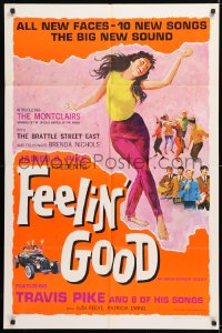 8f375 FEELIN' GOOD 1sh 1966 Patricia Ewing, Judi Reeve, Leslie Burnham, musical comedy!