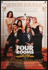8f403 FOUR ROOMS 1sh 1995 Quentin Tarantino, Tim Roth, Antonio Banderas, Madonna, Marisa Tomei!