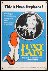 8f404 FOXY LADY 1sh 1971 Alan Goron, the story of a well loved super-hero!