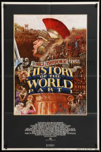 8f478 HISTORY OF THE WORLD PART I NSS style 1sh 1981 artwork of Roman soldier Mel Brooks by John Alvin!