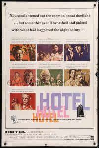 8f487 HOTEL 1sh 1967 from Arthur Hailey's novel, Rod Taylor, Catherine Spaak, Karl Malden