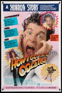 8f491 HOW I GOT INTO COLLEGE 1sh 1989 Anthony Edwards & Lara Flynn Boyle, Savage Steve Holland