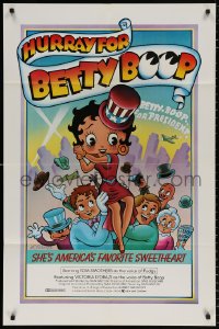 8f500 HURRAY FOR BETTY BOOP 1sh 1980 great art of the character by Leslie Cabarga!