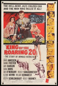 8f563 KING OF THE ROARING 20'S 1sh 1961 poker, gambling & sexy Diana Dors in the hell-bent jazz era!
