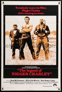 8f592 LEGEND OF NIGGER CHARLEY int'l 1sh 1972 slave to outlaw Fred Williamson ain't running no more!