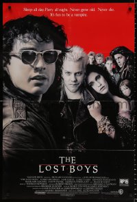 8f606 LOST BOYS int'l 1sh 1987 Kiefer Sutherland, teen vampires, directed by Joel Schumacher!