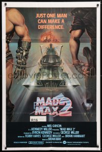 8f617 MAD MAX 2: THE ROAD WARRIOR int'l 1sh 1982 Mel Gibson returns as Mad Max, art by Obrero!