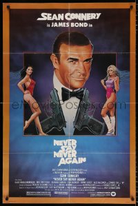 8f678 NEVER SAY NEVER AGAIN 1sh 1983 art of Sean Connery as James Bond 007 by Obrero!