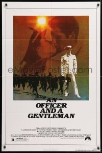 8f691 OFFICER & A GENTLEMAN 1sh 1982 Richard Gere & Debra Winger in love & in the U.S. Navy!
