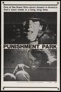 8f755 PUNISHMENT PARK 1sh 1971 Peter Watkins finest film about dissent in America, Vietnam War!
