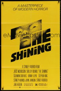 8f817 SHINING studio style 1sh 1980 Stephen King & Stanley Kubrick, iconic art by Saul Bass!