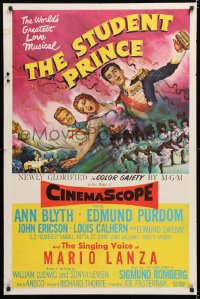 8f880 STUDENT PRINCE 1sh 1954 art of pretty Ann Blyth & Edmund Purdom, romantic musical!