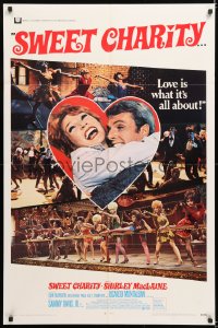 8f891 SWEET CHARITY 1sh 1969 Bob Fosse musical starring Shirley MacLaine!
