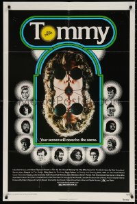 8f924 TOMMY 1sh 1975 The Who, Daltrey, mirror image, your senses will never be the same!
