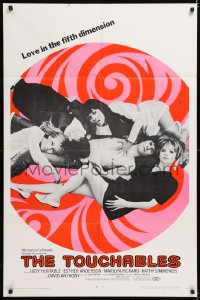 8f927 TOUCHABLES 1sh 1968 Judy Huxtable in five-way love, psychedelic love in the fifth dimension!