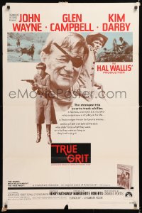 8f936 TRUE GRIT int'l 1sh 1969 John Wayne as Rooster Cogburn, Kim Darby, Glen Campbell