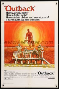 8f954 WAKE IN FRIGHT 1sh 1971 Ted Kotcheff Australian Outback cult classic, have a drink mate!